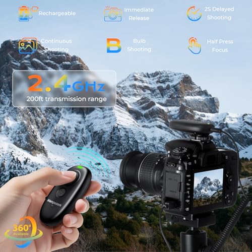 Rechargeable Camera Remote Control for Canon Wireless Shutter Release Rechargeable for Canon