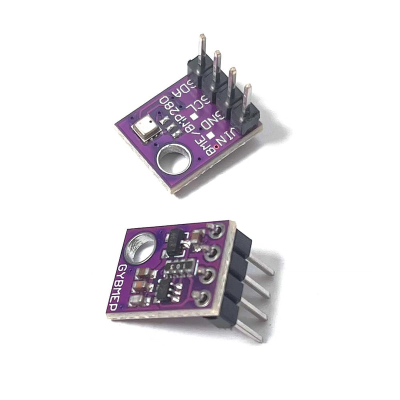 [Australia - AusPower] - BME280 Sensor Module (2PCS) - 5V Atmospheric Pressure, Temperature, Humidity Sensor with I2C/SPI Interface for Arduino/Raspberry Pi (5 V) 5 V 