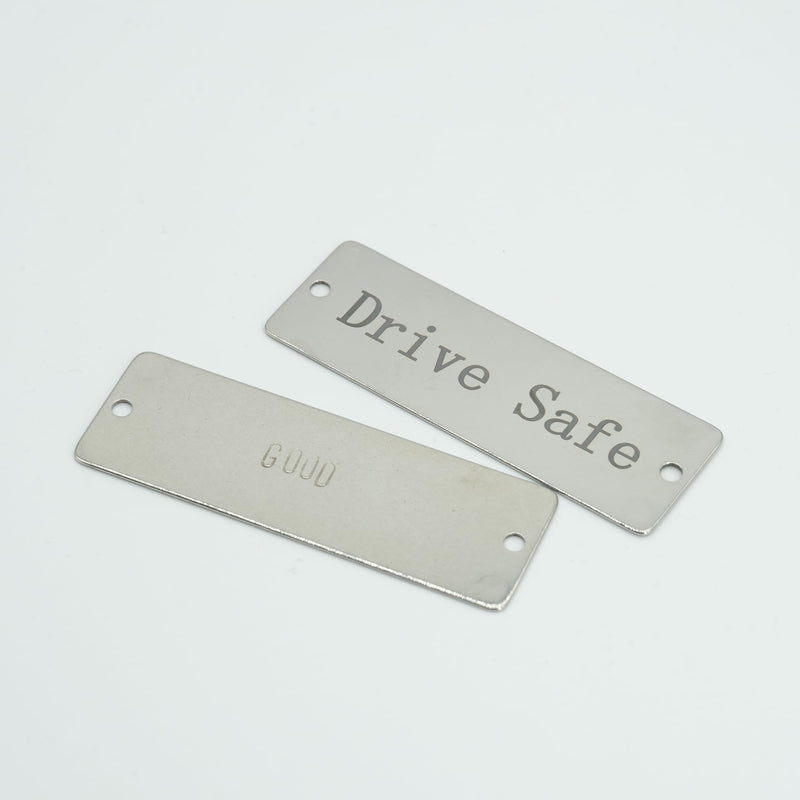 StayMax Engraving Blank Tags Rectangle Stamping Blanks 1 x 3 Inch 50 Pack