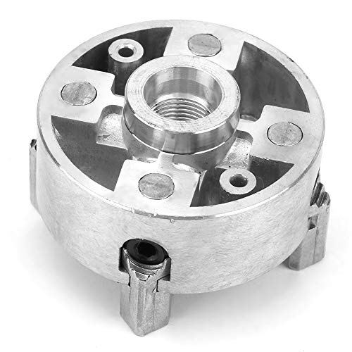 Z011A Zinc Alloy 4-Jaw Chuck Clamp Accessory for Mini Metal Lathe,with Large Clamping Range,Widely Used Wear-Resistant Compact Size Chuck