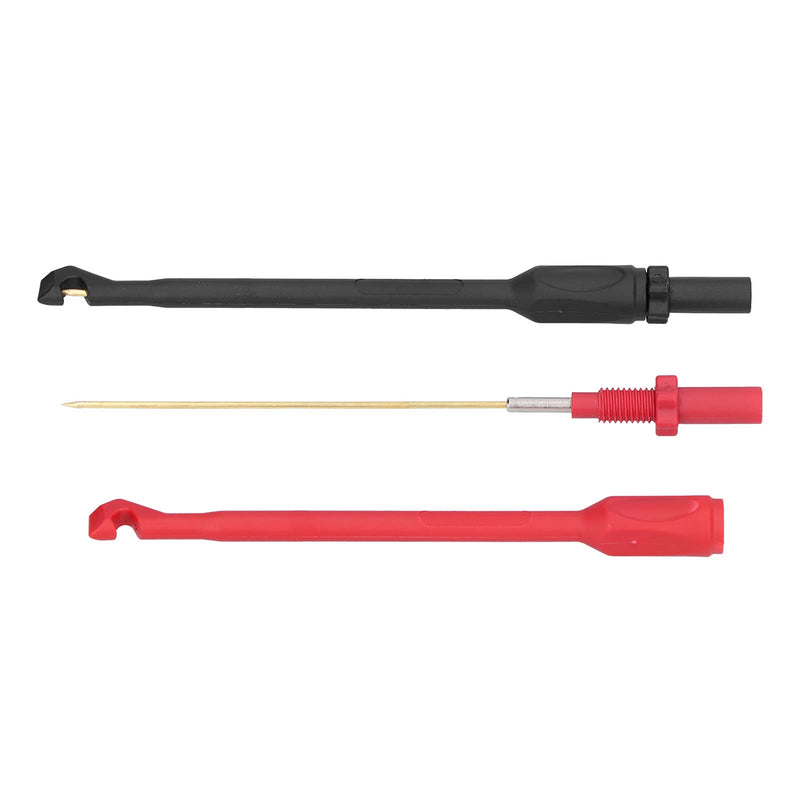[Australia - AusPower] - P1033B Banana Plug Test Leads Kit, Replaceable Needle & Hook Probes for Multimeter, High Conductivity Brass & Silicone, Ideal for Home, Lab, Auto & Industrial Use 
