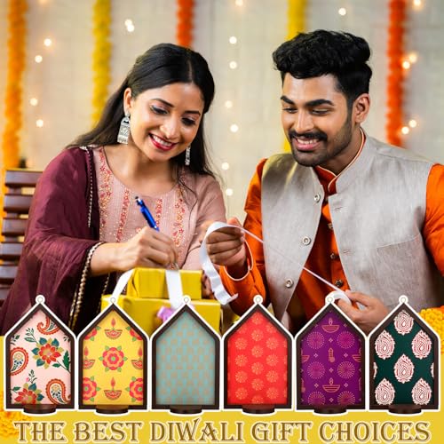 Mumufy 6pcs Diwali Tealight Candle Holder Diwali Decoration Jharokha Design