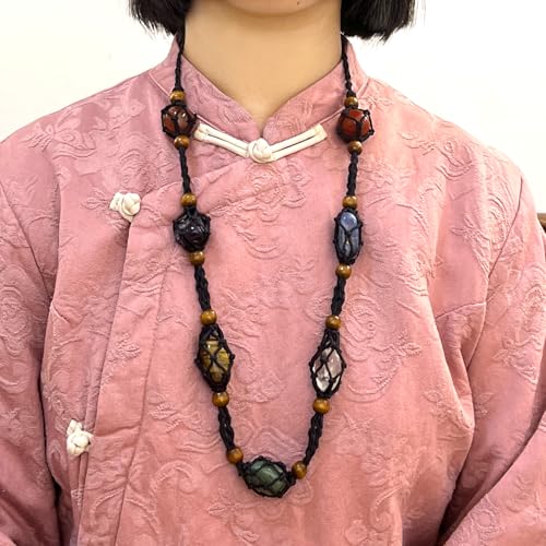 7 Chakra Crystal Stone Set Handmade Rope Small