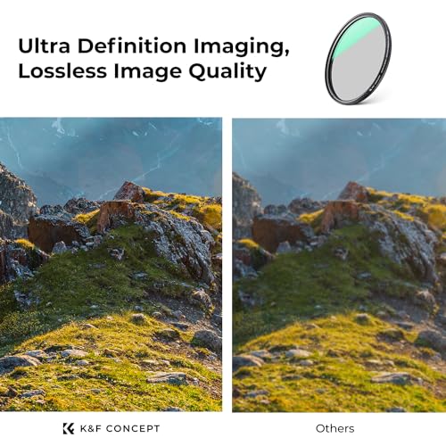 K&F CONCEPT 62mm Ultra-Low Reflectivity Circular Polarizer CPL Lens Filter