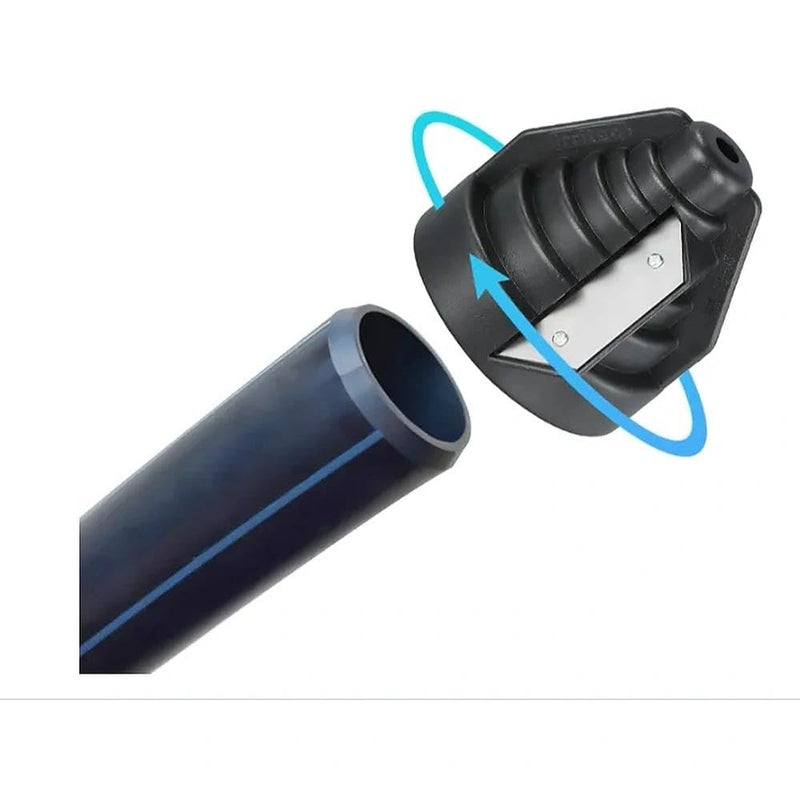 VOSSOT Plastic Pipe Chamfer Tool, Deburrer, Pe Pipe Deburrer, Deburring Tool, for 20-63 mm Plastic Pipes, Hand Deburring for Inner and Outer Edge, Ideal for Plumbing, Construction & DIY, PVC, PP, PE Pipes