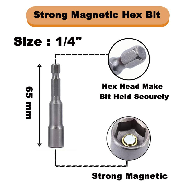 [Australia - AusPower] - Metal Roof Screws #10 x 1 inch, 100 Pack with Magnetic Hex Bit, Anti-Corrosion Coating #10X1" 