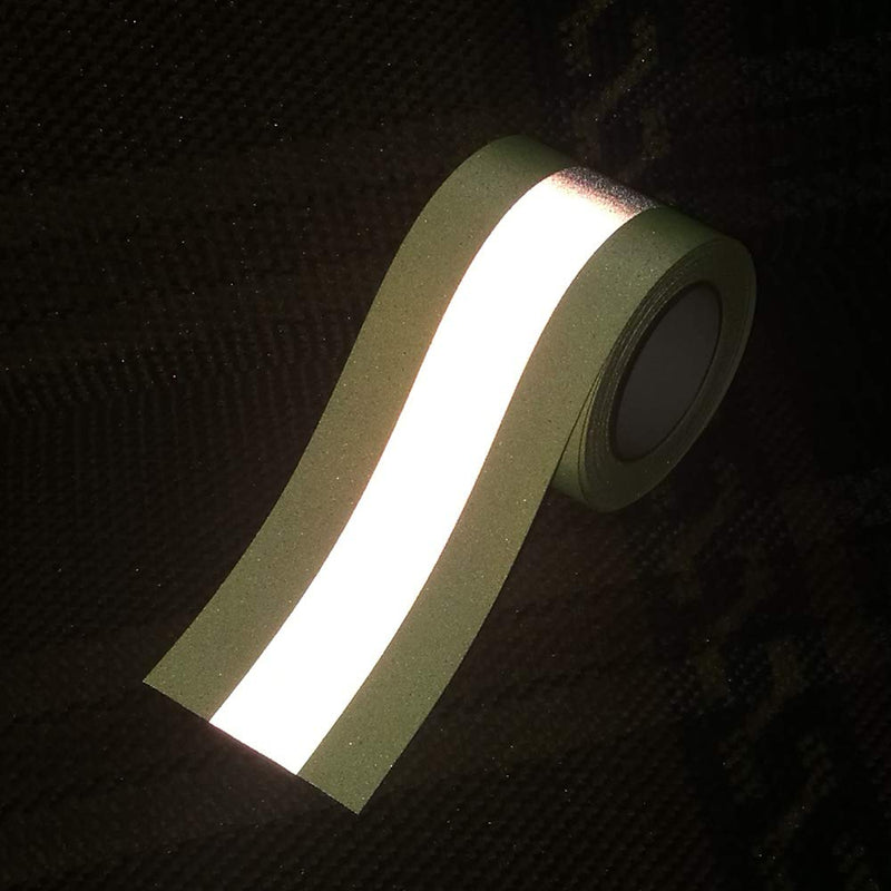 JINBING 2" x 10' High Visibility Fluorescent Yellow Reflective Flame Fire Retardant FR Fabric Tape Sew On