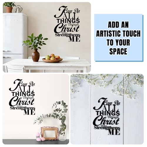 Tumwisk Christian Wall Art，I Can Do All Things Through Christ Decor