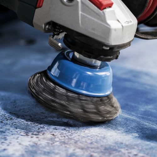Bosch Professional 1 x Braided Cup Brush Heavy (for Metal, X-LOCK, Diameter 75 mm, Wire Thickness 0.5 mm, for Diameter 125 mm, Accessories Angle Grinder) 0.50 mm