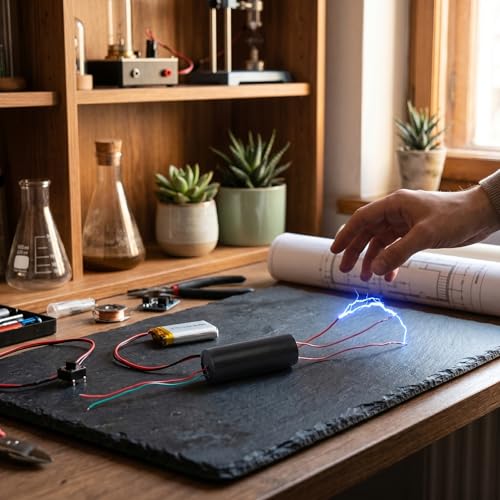 High Voltage Pulse Generator, DC 3.7 V-6 V to 50 kV Boost Step-up Module High Voltage Transformer, 50000 V Super Arc Ignition Coil Module CE Certification