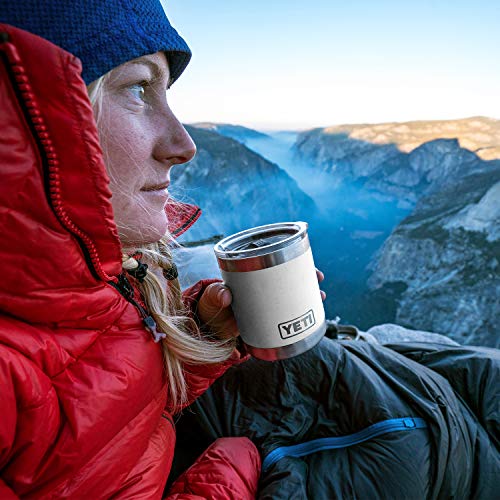 YETI Rambler 10 oz Lowball, Vacuum Insulated, Stainless Steel with Standard Lid White