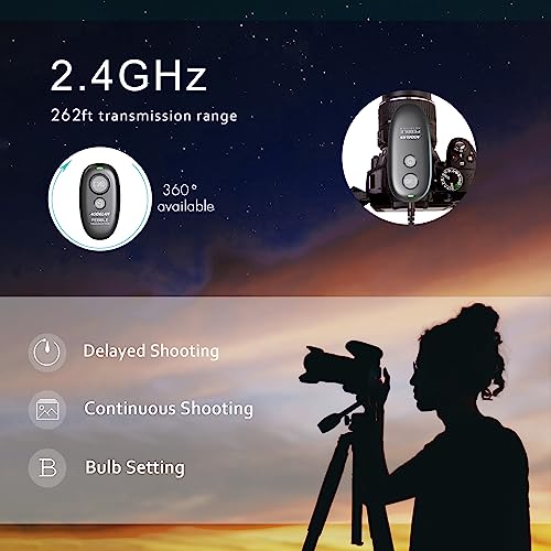 Camera Remote Control Wireless Shutter for Canon EOS RP, R6, Rebel T6, T7