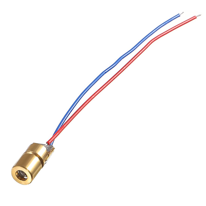 [Australia - AusPower] - 30pcs 5V 650NM 5Mw Red Dot Laser Head Red Laser Diode Laser Tube 6mm with Leads Head (30PCS) 