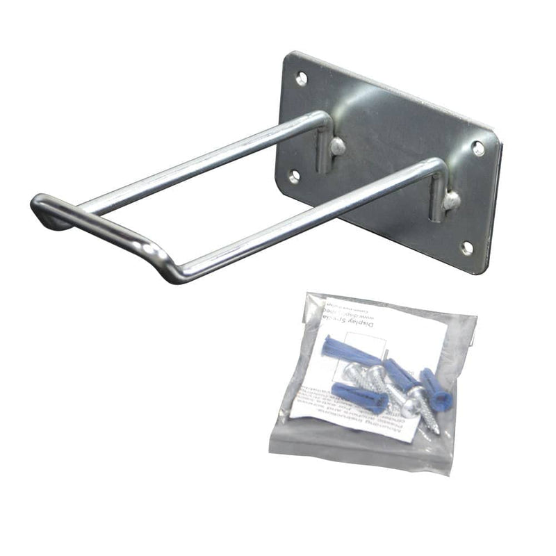 Caution Wet Floor Safety Sign Hanger - Durable Zinc Plated Steel - Wall-Mountable - 5 Sign Capacity - Discreet, Compact, Easy to Install - Hardware Included 1 Pack