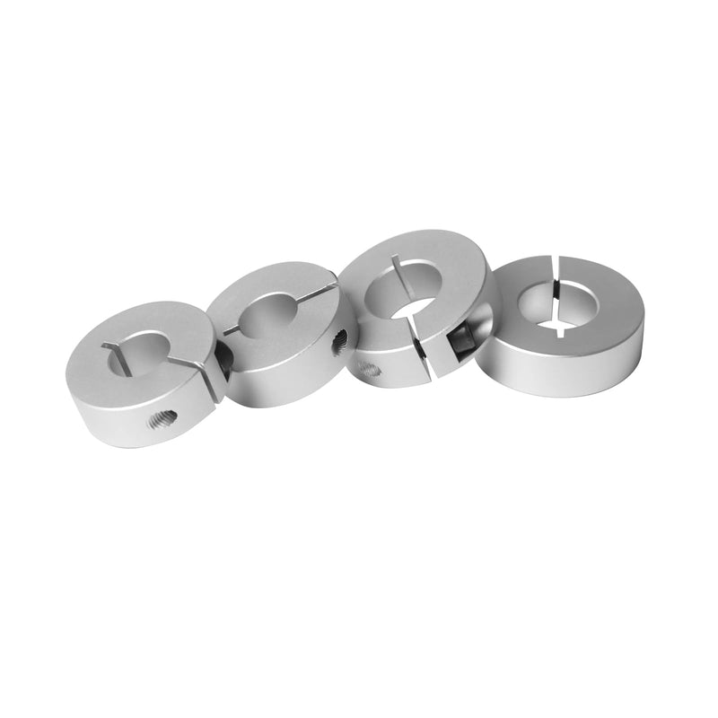 Shaft Collar, 45mm Bore H7, 80mm OD, 22mm Thickness, Aluminum Anodized, Drill Stop Collar, Set Screw Design, Clamp-On for Timing Pulleys, Machine Tools, and Industrial Applications (4-Pack) 30mm bore 4