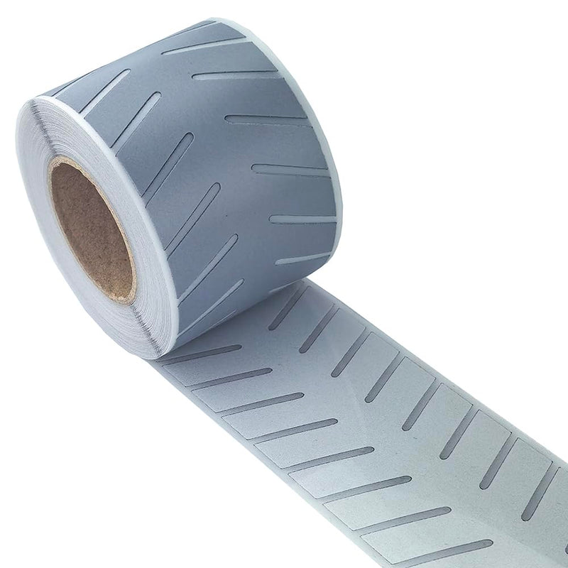 High Visibility Silver Reflective Heat Transfer Vinyl Warning Tape Iron On for Clothing MN-06 2in x 10y