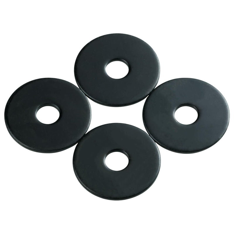 [Australia - AusPower] - #10x1Inch 18-8(304) Stainless Steel Fender Washers, Black Zinc Plated Flat Washers for Screws and Bolts, 50 Pieces Large Repair Washers for Home and Industrial Use #10x1 