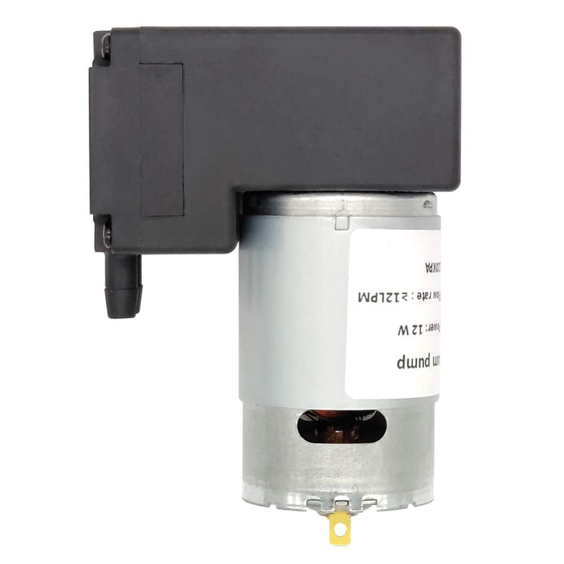 Vacuum pump DC 12V 12W, micro diaphragm pump air compressor -75KPA vacuum degree 12LPM flow,Suitable for breast pump parts replacement and vacuum adsorption projects