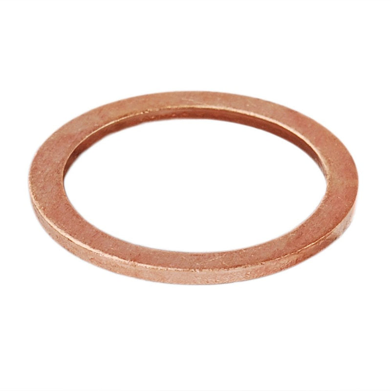 [Australia - AusPower] - HIFROM 25pcs M22 Copper Washers Flat Ring Sump Plug Oil Seal Gasket Sealing Fitting Washers 