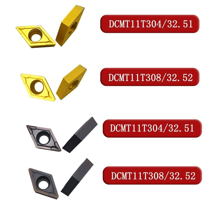 [Australia - AusPower] - 20 pcs Cutting Tools Indexable Inserts Turning Inserts DCMT32.51 DCMT32.52 carbide inserts for metal cutting cutter bar (20pcs DCMT11) 20pcs DCMT11 