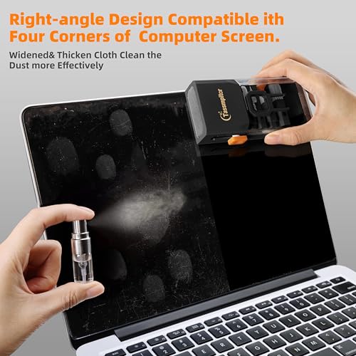 Keyboard Cleaning Kit, All-in-One Laptop & Computer Screen Cleaner, Black