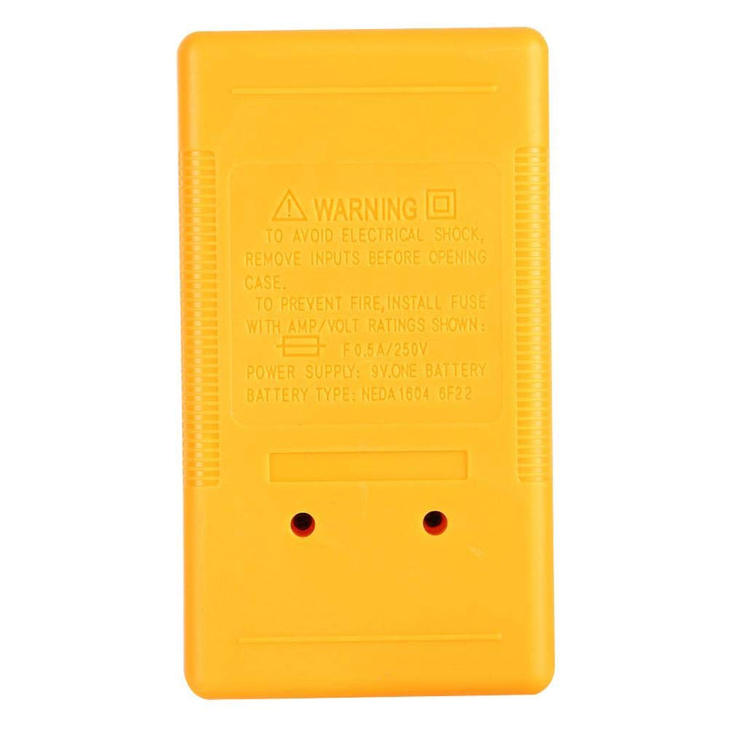 [Australia - AusPower] - Handheld Multimeter AC/DC Multimeter for Laboratory Household(yellow) 