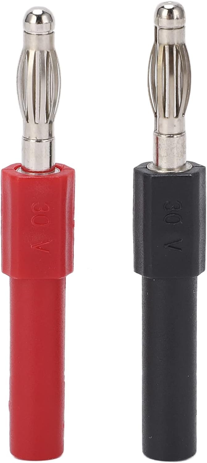 Set of 5 Banana Plug 4 mm to 2 mm Female Multimeter Adapter Test Probe for Test Leads Probes Connection Parts