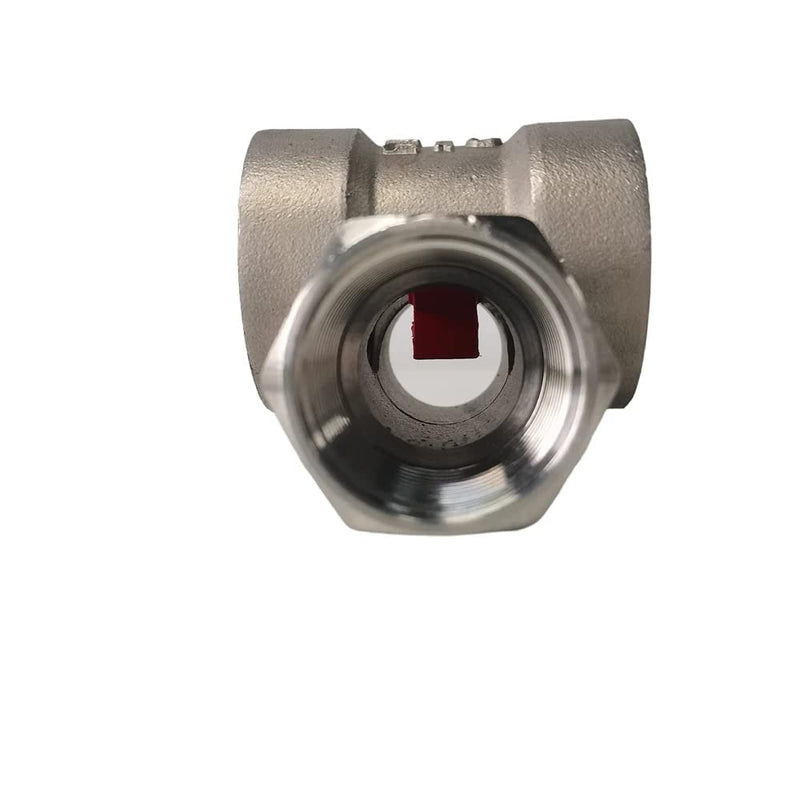 [Australia - AusPower] - 1/4" 3/8" 1/2" 3/4" 1" 1-1/2" 2" BSPT Female 304 Stainless Window Sight Glass Flow Indicator With Impeller (1/2" DN15) 1/2" DN15 
