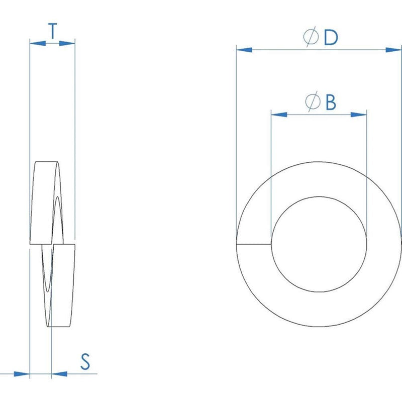 [Australia - AusPower] - 100PCS Split Lock Washer for 5/16" Screw Size 18-8 Stainless Steel by Fullerkreg 5/16 100-Pack 