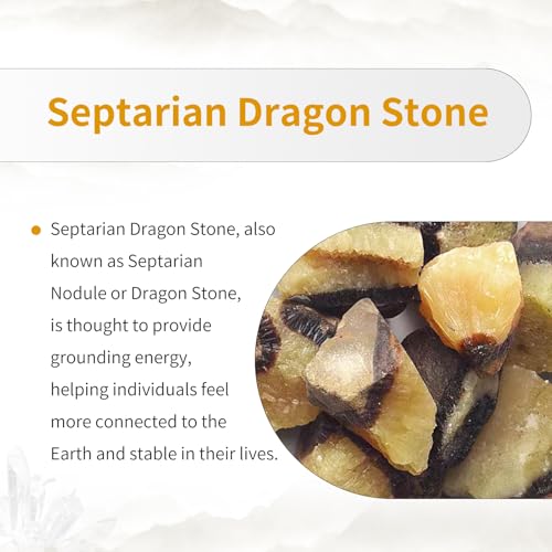 TUMBEELLUWA 90-110 mm Natural Septarian Dragon Stone Crystal Obelisk Tower Multicolor Height 3.54-4.33 Inch
