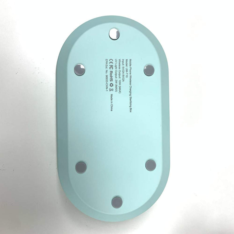 [Australia - AusPower] - UV Light Sanitizer Box, Portable Phone Sanitizer with Aroma Diffuser, Fast Charging for Smart Phone, UV Sterilizer Box for Cell Phone, Jewelry, Watches, Glasses-Blue Blue 