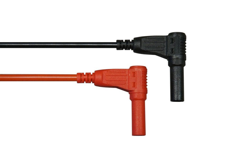 [Australia - AusPower] - Test Lead Extension SILICONE Male-90-Deg to Female Banana Plug (1 pair) (2 meter) 2 meter 