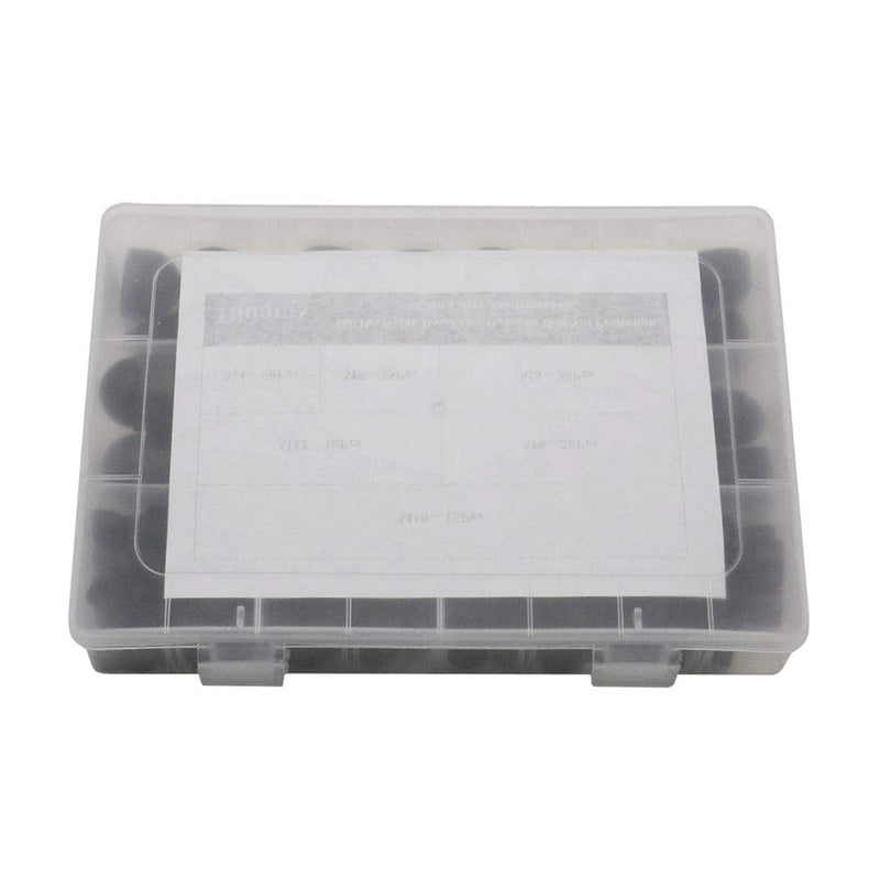 [Australia - AusPower] - 160 Pcs Nylon Dome Hex Hexagon Bolt Nut Protection Caps Cover Hexagon Screws Waterproof Cover 