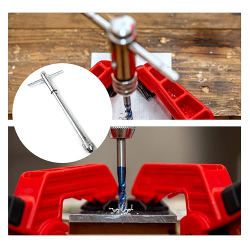 Tap Ratchet, Tap Holder, Adjustable Tap Wrench, Extra Long Style for Metric Taps M5-M12