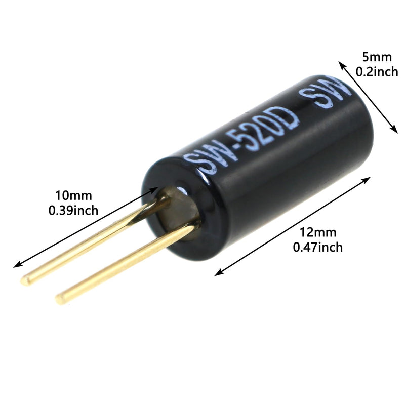 [Australia - AusPower] - 20PCS Ball Tilt Sensor Ball Tilt Wobble Position Switch Metal Ball Tilt Vibration Switch Suitable for Medical Electronic and Automotive Audio and Automatic Control System 