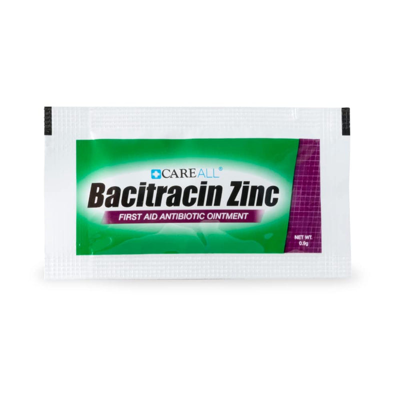 [Australia - AusPower] - CareAll Bacitracin Antibiotic Zinc Ointment 0.9gr Foil Packet (25 Pack). First Aid Ointment to Prevent and Heal Infections for Minor Cuts, Scrapes and Burns. 