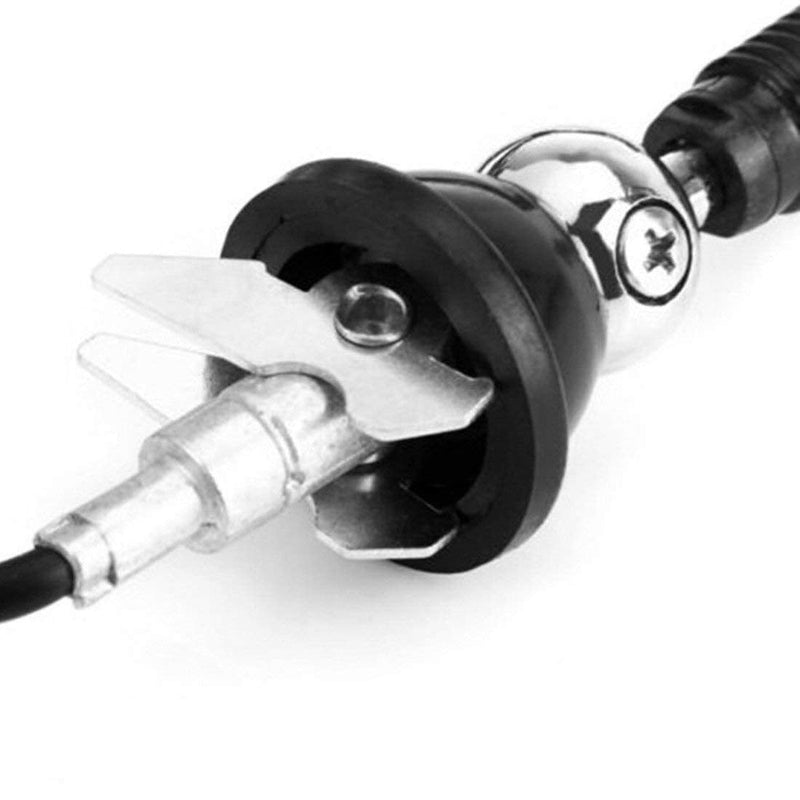 Dual Electronics MANT16B Durable Mast Long Range Marine Antenna Black, 16-Inch
