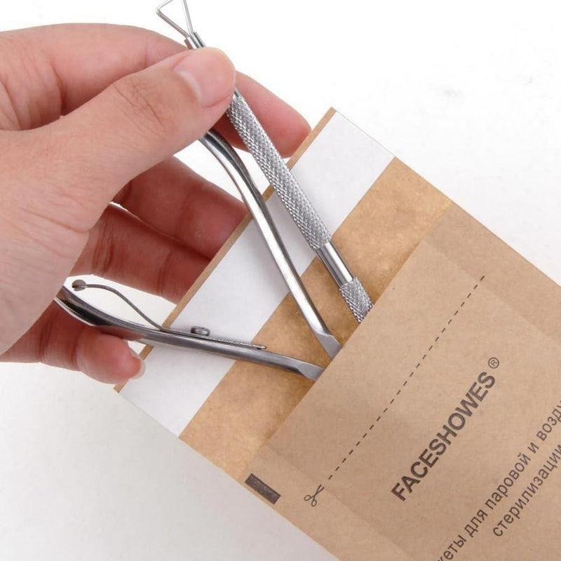 50pcs Sterilisation Bags, Dental Self-Sealing Bags | Disposable sterilisation bag, 100 x 200 mm