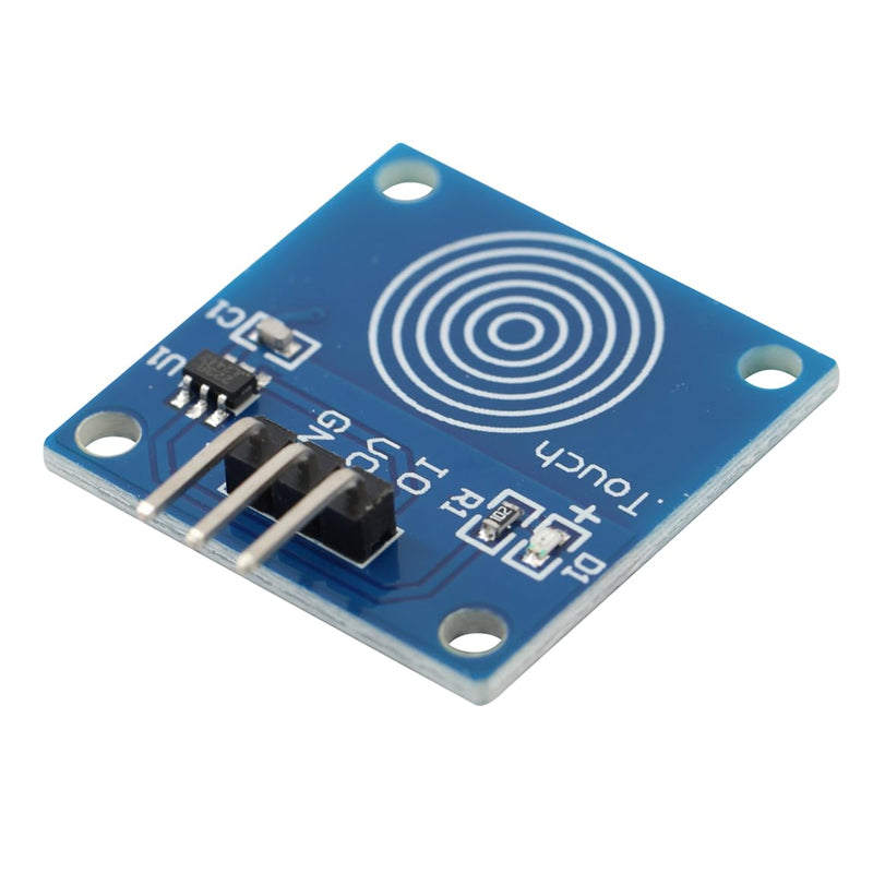 TTP223B Capacitive Touch Sensor DC 2~5.5V Low Power Consumption Touch Sensor Switch Module Can Replace Conventional Touch Buttons Touch Button Function (Pack of 3)