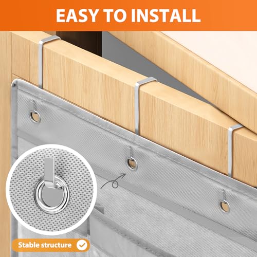 Weekly Kids Clothes Organizer Day of Week School Clothing Storage Monday to Friday Hanging Closet Organizer (2) (Gray 2pcs) Gray 2pcs