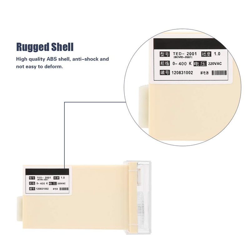[Australia - AusPower] - 0-400℃ 220V AC K Type Temperature Controller TED-2001 Pointer Thermostat 