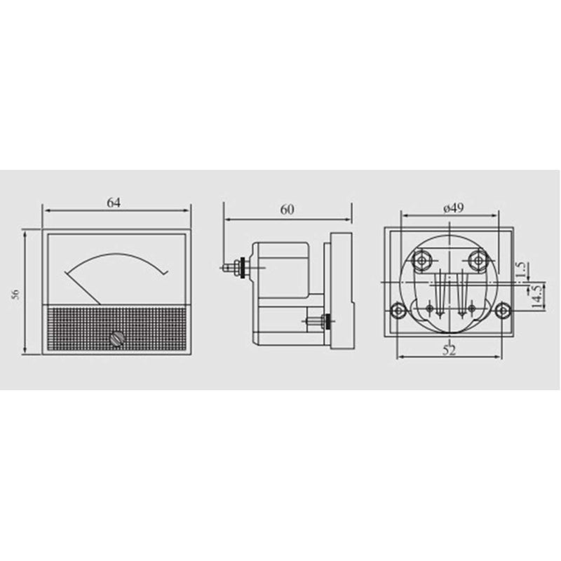 [Australia - AusPower] - uxcell AC 0-300V Analog Panel Voltage Gauge Volt Meter 85L1 2.5% Error Margin 