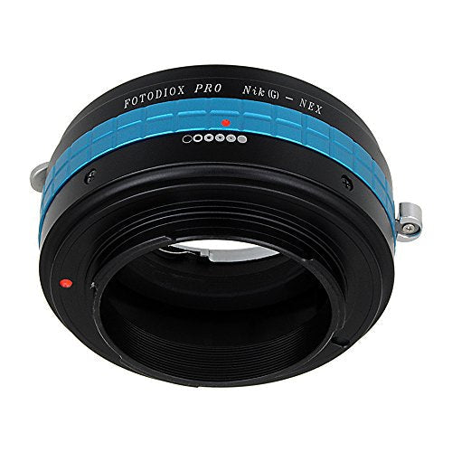 Fotodiox Pro Lens Mount Adapter Compatible with Nikon F-mount G-Type Lenses to Sony E-Mount Cameras Nikon F G-Type