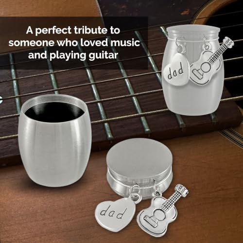 Dad Guitar Small Miniature Urn Keepsake Urn for Cremation Ashes