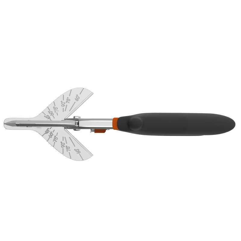 [Australia - AusPower] - GARTOL Multi-Angle Miter Shear Cutter with 10 Extra Blades, 45-135 Degree Adjustable Scissors for Wood Trim, Quarter Round and Crafting 