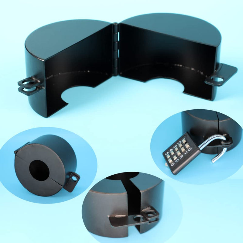 [Australia - AusPower] - Outdoor Faucet Lock System -Gate Valve LockoutDevice -Prevent Water Theft by Cover and Code Lock,Stop Unauthorized use Vandalism,Faucet Protection (Password Hanging Lock）… Black 