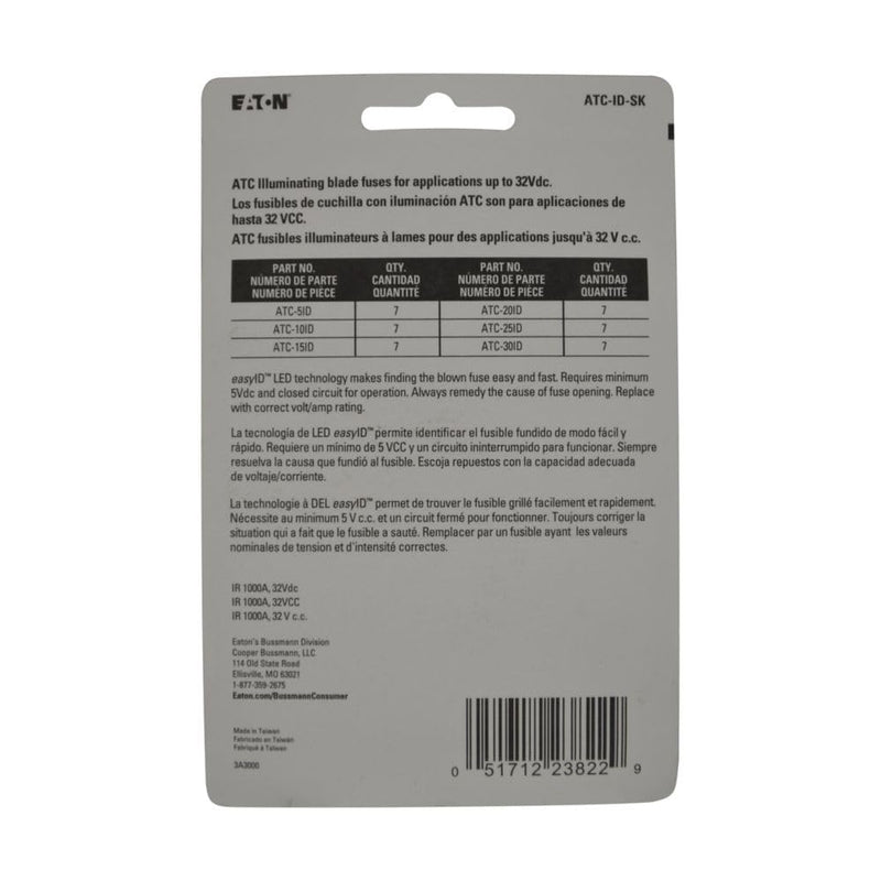 Eaton Bussmann Series ATC easyID Blade Fuse Kit - 42 Pieces
