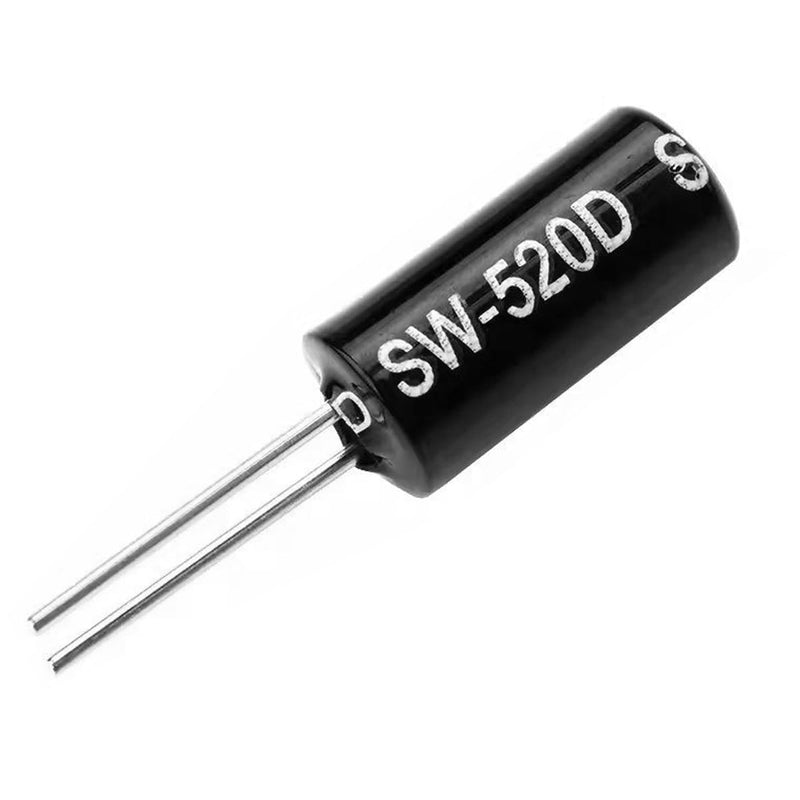Electronic Vibration Sensor SW-520D Ball Switch Tilt Sensor Switch 11.5 x 5.2 mm for Small Household Appliances Sports Equipment Black Pack of 20