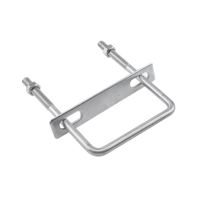 [Australia - AusPower] - 2pcs Hardware U Bolt Stainless Steel U Clamp U Bolt Brackets with Nuts and Plate 4" W x 5.5 L" 