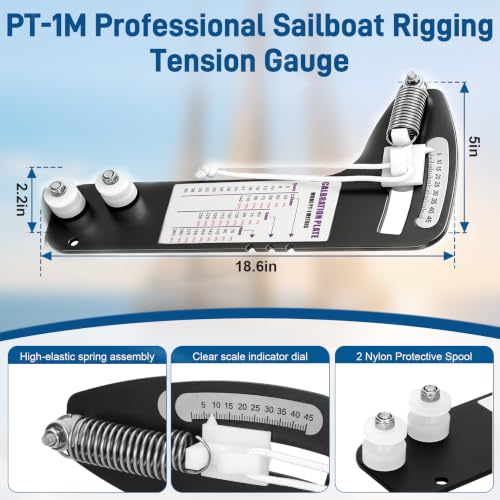 Micnce PT-1M sailboat rigging tension gauge force gauge with compact handheld design